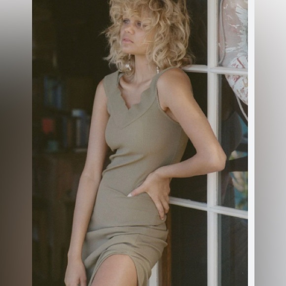 Spell Mazzy ribbed dress medium NWT - Picture 2 of 16